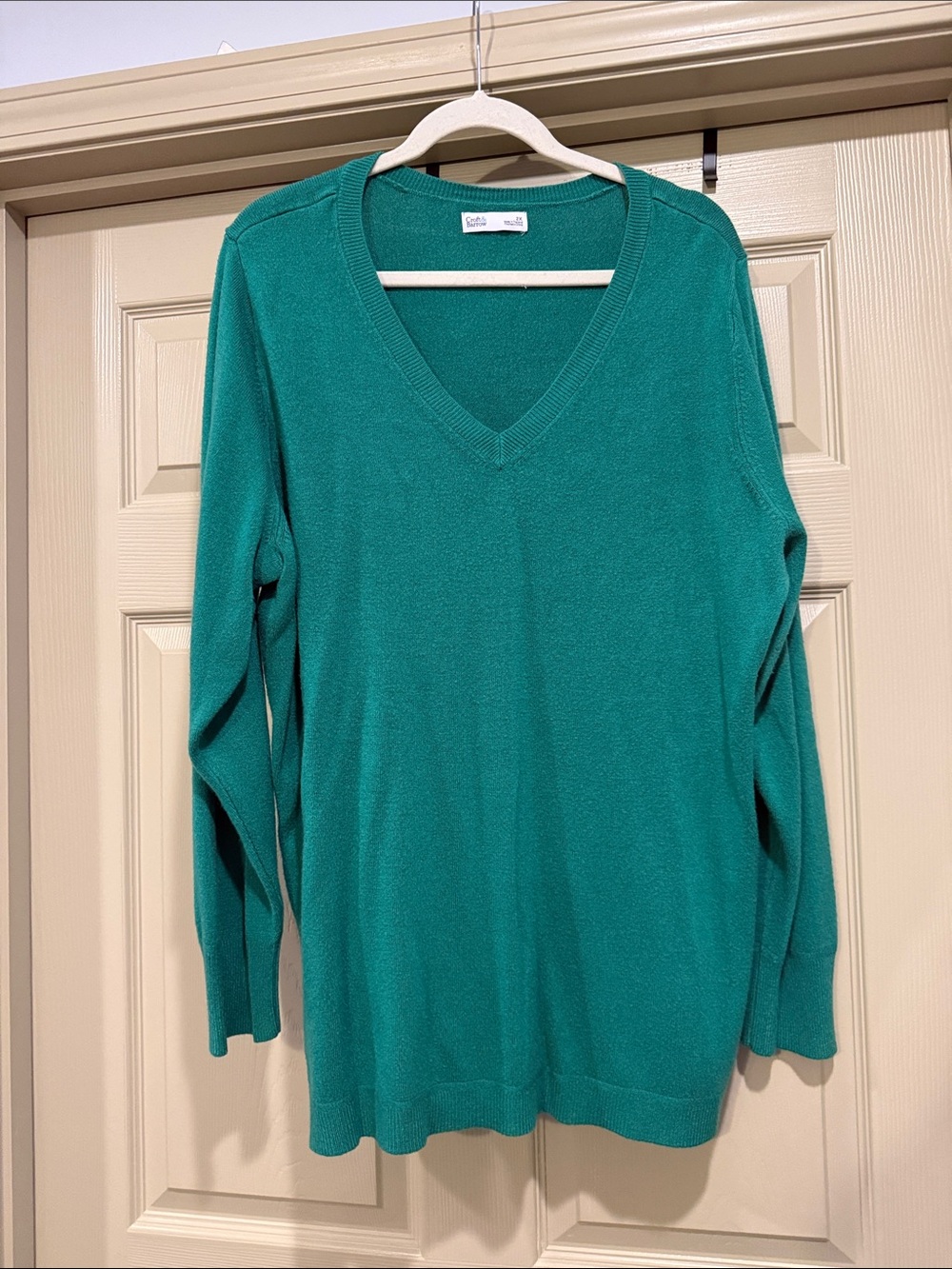 croft & barrow Teal V-Neck Sweater